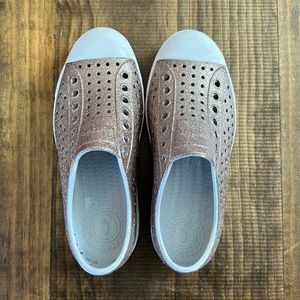 Native shoes in metal bling